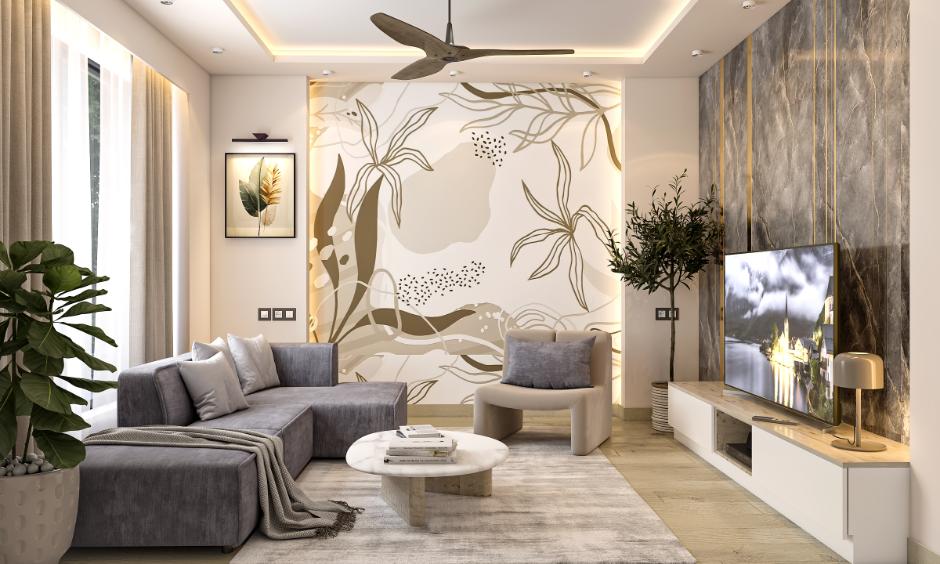 Accent wall wallpaper design